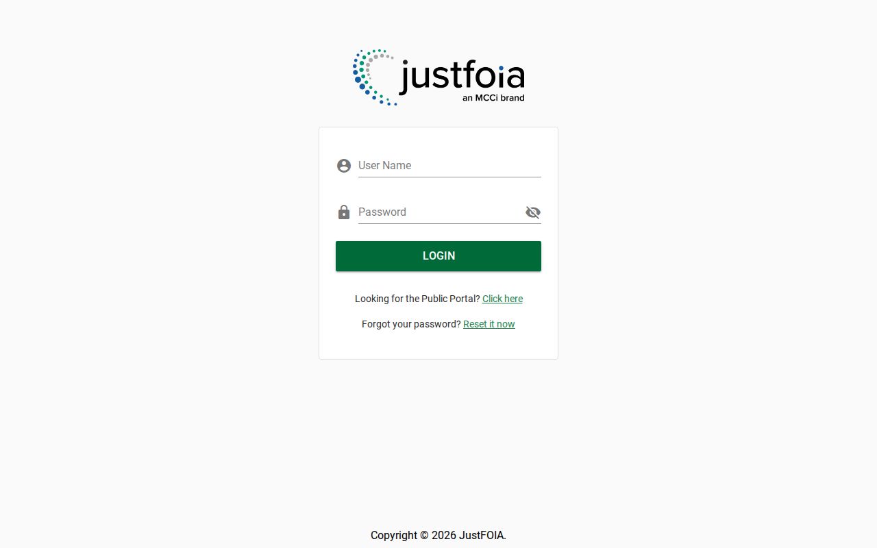 Islamorada criminal records JustFOIA portal