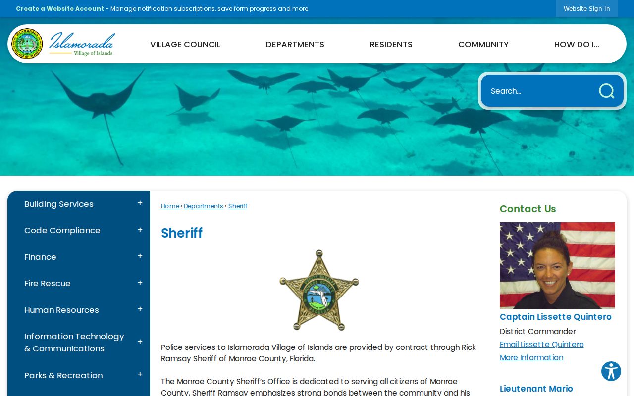 Islamorada criminal history MCSO District 6 source