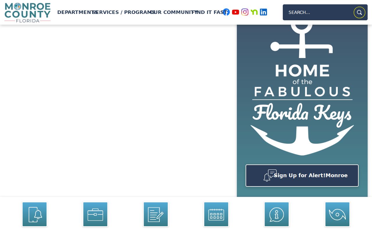 Official Monroe County government homepage and department directory