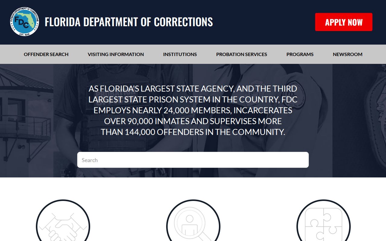 Florida Department of Corrections official resources for prison and supervision records